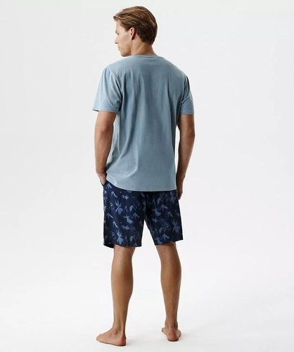 Pigiama uomo Atlantic NMP-399 100% cotone – leggero estivo comodo