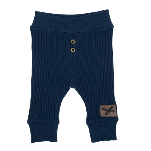 219016 Pantaloni da bambino Willy Nicol - cotone, blu navy a righe