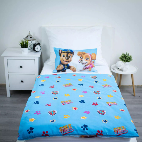 Jerry Fabrics Biancheria da Letto in Cotone Paw Patrol PP650 100x135 40x60 Cotone