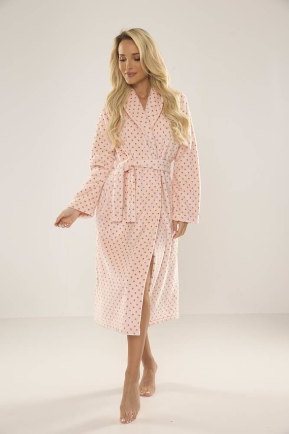 548 Accappatoio da donna Melanie Long Forex - Salmone