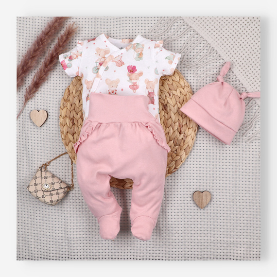 Nini Ghettine Neonato Little Mouse 100% Cotone Biologico – Made in Polonia