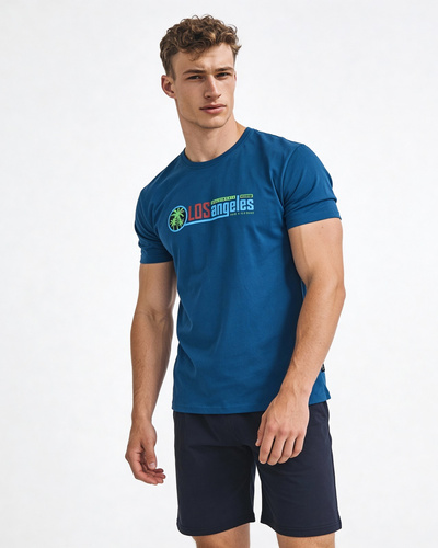 Cornette F&Y 500/54 Los Angeles– pigiama ragazzo in cotone 100% con maglia a manica corta