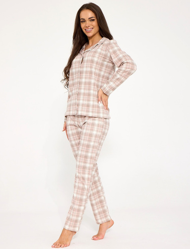 482/434 Pigiama donna Smile 4 Cornette - cotone, sbottonato, con colletto