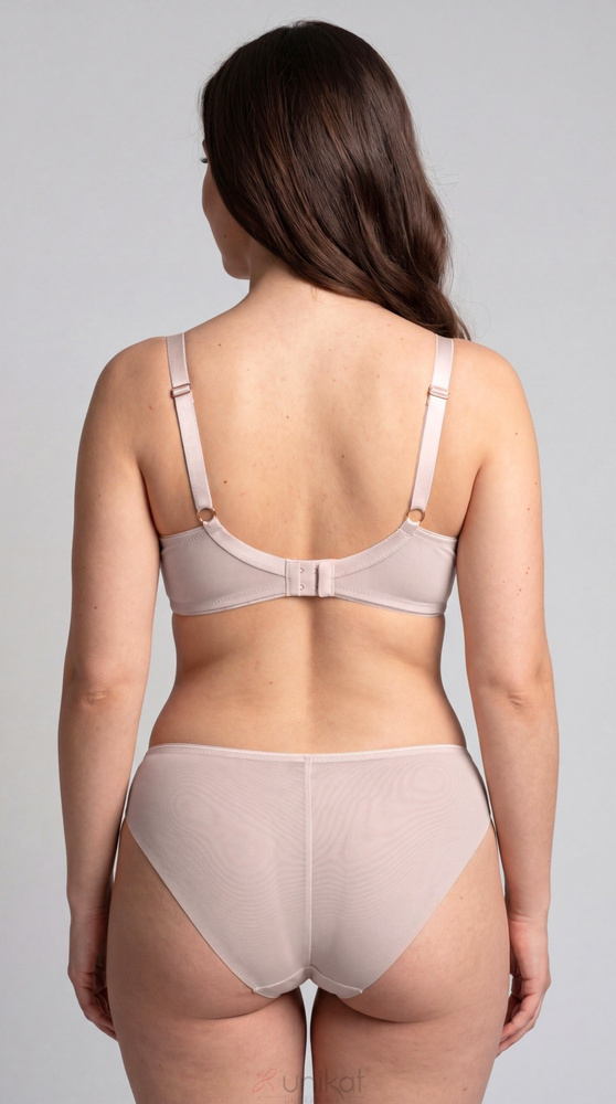 Reggiseno soft Claudine Unikat beige ricamato morbido con ferretto