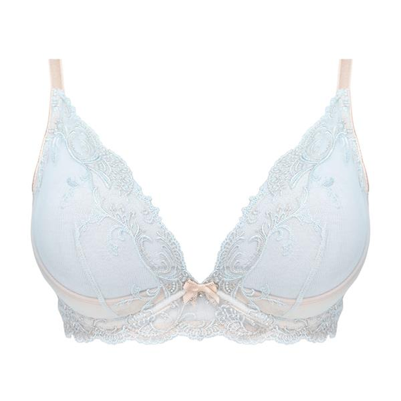 Francesca Bras Unikat Soft - morbido, beige-blu, elegante pizzo