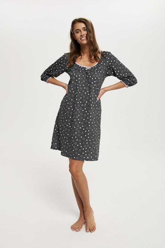 Antilia Camicia da notte con maniche a 3/4 Moda italiana - stampa