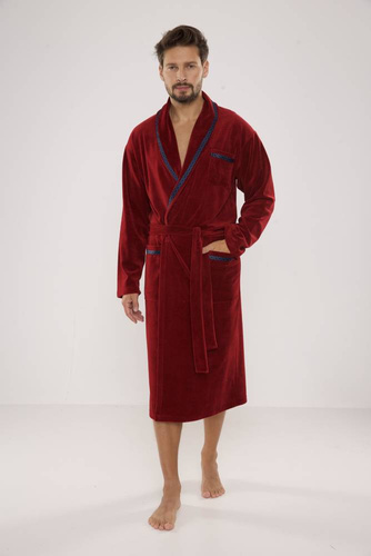 666 Ronaldo vestaglia da uomo De Lafense - marrone