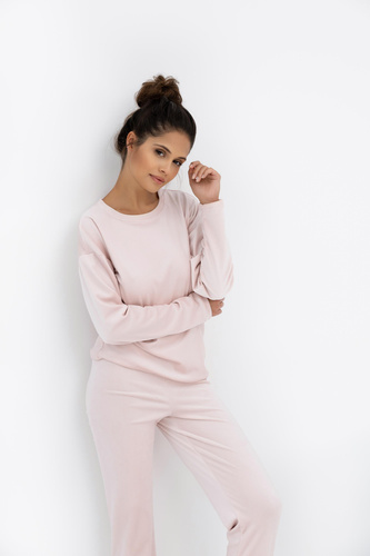 Pigiama Harmony Velour Homewear Sensis - Produzione polacca, manica lunga e pantaloni