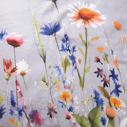 31512/2 Flannelove Darymex grigio, biancheria da letto floreale colorata, 100% cotone, calda e morbida