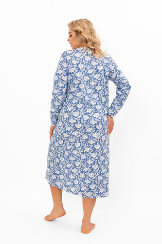 Camicia da notte da donna Boma - manica lunga, cotone Moda italiana