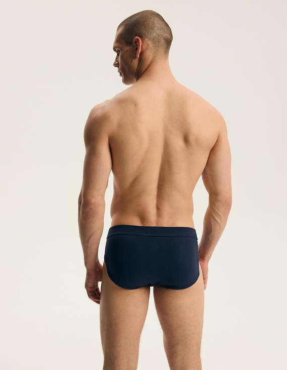 Slip da uomo Henderson Brex 45297 2 pezzi blu navy 93% cotone