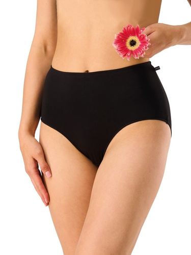 Mutandine da donna Key LPF 006 nero- bambù, eleganti, in scatola