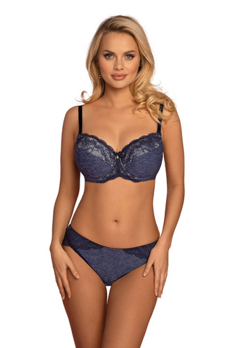 VB-448 Reggiseno imbottito a coppa intera Vena, blu navy