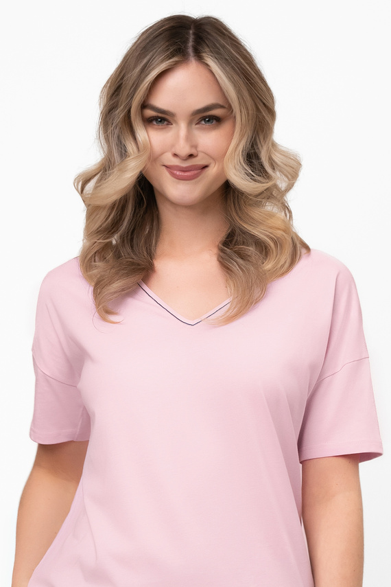 Pigiama da donna in cotone Marisal - maniche corte, pantaloni corti Moda italiana