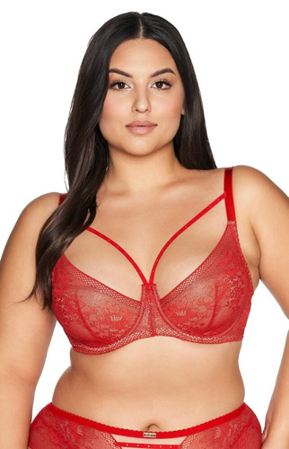 2127 Reggiseno imbottito semi-morbido Ava - rosso
