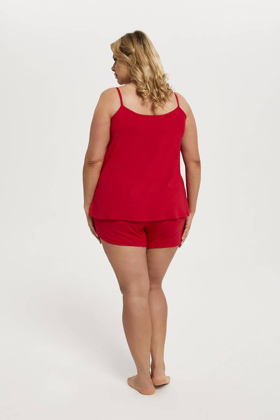 Song Pigiama da donna slim-fit, pantaloncini Moda italiana - rosso