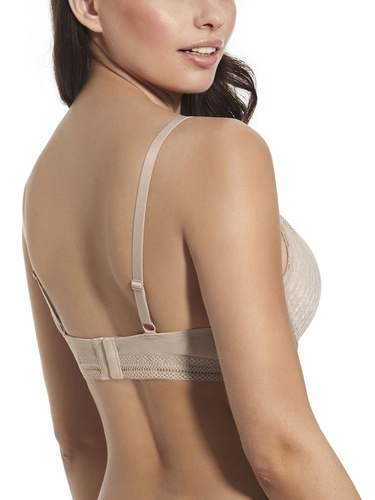 Martina Bralette imbottita beige con ferretto e coppe Selene