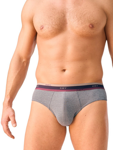 Slip da uomo Key MPP 273 B26 in cotone, aderenti, con elastico largo