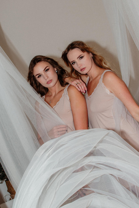 771 Camicia da notte nocciola De Lafense - sabbia