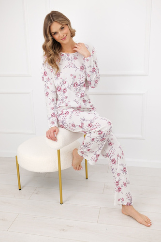 Pigiama donna Beauty Italian Fashion 100% cotone manica lunga pantaloni