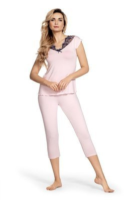 384 Clarisse Pigiama 3/4 donna - rosa