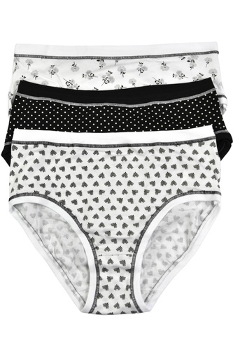 3363 MIDI-2H100 Slip Cotonella MIDI 3-pack -cotone, vita media, comodo per tutti i giorni