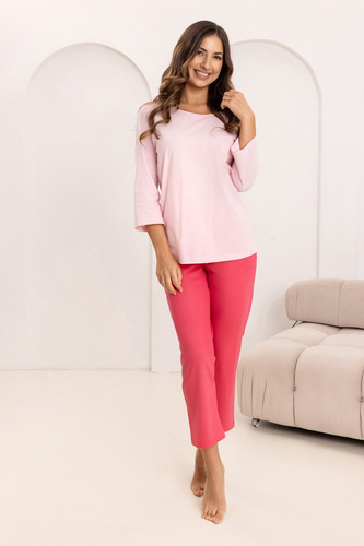 Regina 744 3/4 pigiama donna 100% cotone pantaloni 7/8
