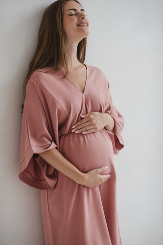 Mama Zen Milk&Love herbal rose - abito da gravidanza e allattamento in Tencel