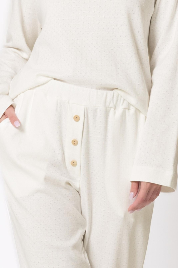 Pigiama donna Berenika 1795 Leveza crema 100% cotone lunga