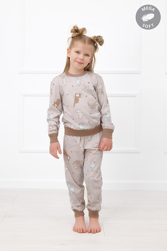 Italian Fashion Filka Pigiama bambino Mega Soft lungo con gatti caldo