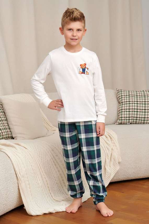 Pigiama Bambino Doctor Nap 7515 Teddy 100% Cotone Manica Lunga