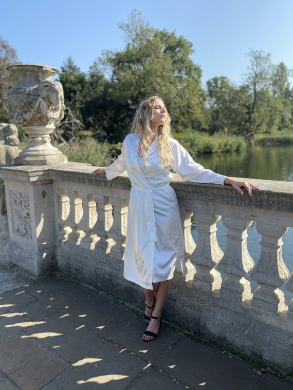 798 Vestaglia classica da donna Forex - perla