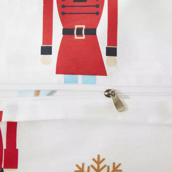 Xmass Natale biancheria da letto in raso di cotone Spod Igły i Nitki schiaccianoci - elegante e morbido