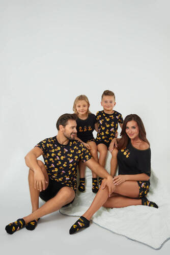 Pigiama da bambina Anatre Italian Fashion - nero/stampa