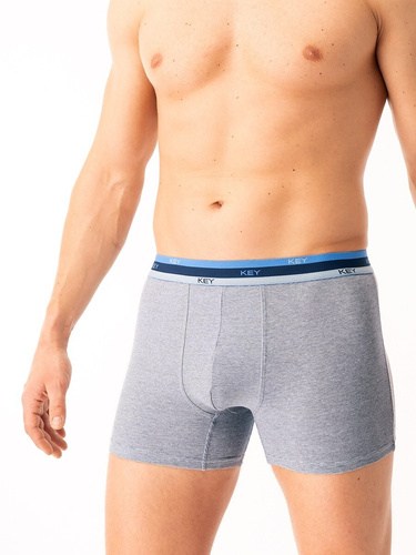 Boxer da uomo Key MXH 277 grigio - cotone, confortevole e traspirante