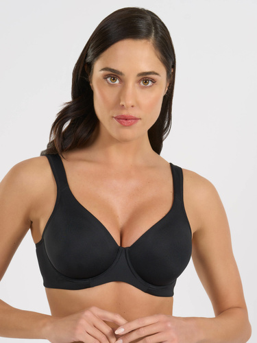 393 - reggiseno morbido, elegante e confortevole Spiman nero