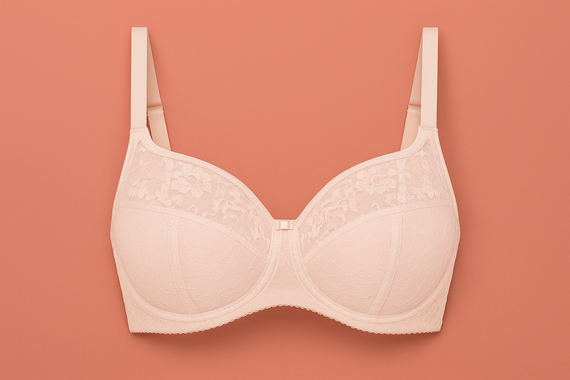 VB-435 Reggiseno - semitrasparente, con pizzo Vena nudo