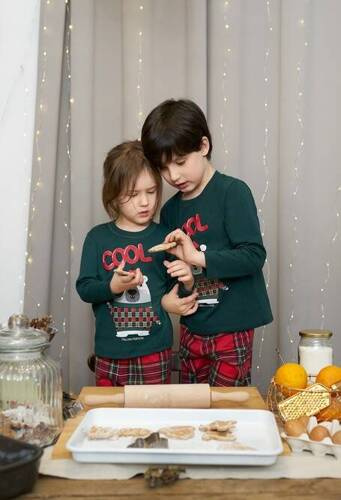 Tess Pigiama per bambini Moda italiana - verde/stampa