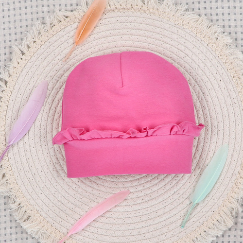 ABN-5548 Cappellino Nini Happy Animals in cotone biologico - sicuro, ecologico, confortevole