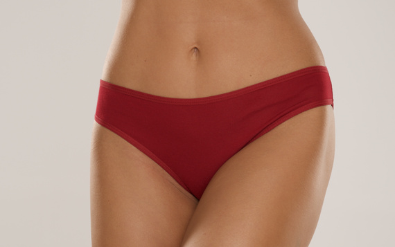 004 Limited Mutandine da donna De Lafense - classiche, vita bassa, viscosa - bordeaux