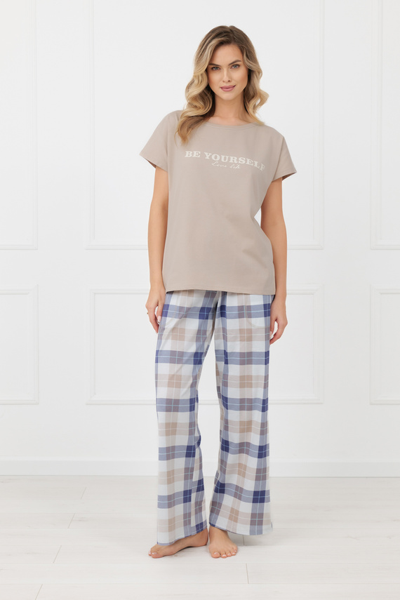 Pigiama donna Rima Italian Fashion 100% cotone pantaloni lunghi