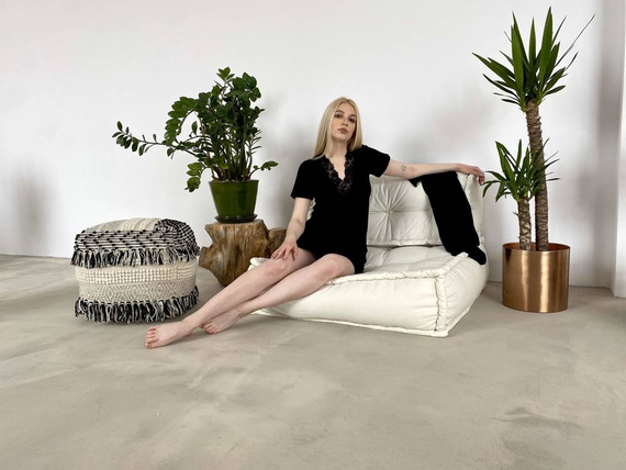 640 Noela Camicia da notte in Forex - nero