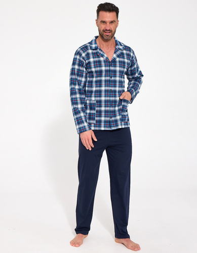 Pigiama Uomo Cornette 114/86 Aperta 100% Cotone a Quadri
