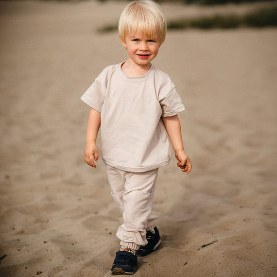 T-shirt bambino oversize Eevi Simply Comfy 100% cotone