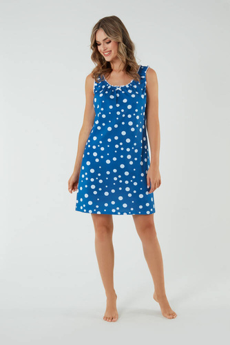 Camicia da notte e vestaglia da allattamento Raba, cinturino largo Moda italiana - stampa blu