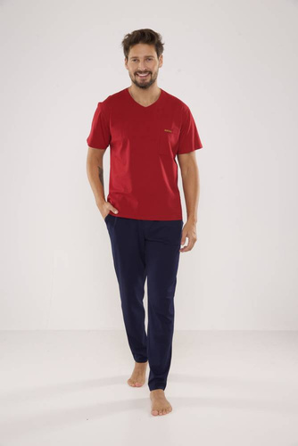 624 Pigiama da uomo Kevin Forex - marrone - blu navy