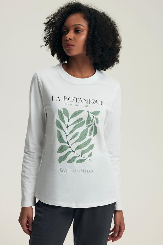 Pigiama Henderson donna Danna 43686 crema - cotone, manica lunga, taglio confortevole