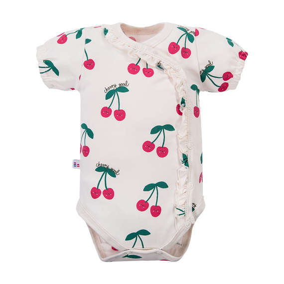 Body neonato Eevi Cherry manica corta cotone elastico comodo