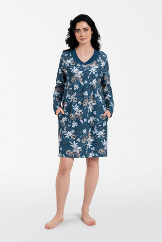 Nikjana tunica da donna a maniche lunghe Moda italiana - stampa