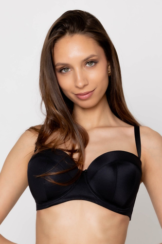 19231 Reggiseno bardot Mediolano Angel - push-up, spalline rimovibili, fascia in silicone